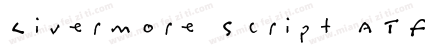 Livermore Script ATF字体转换